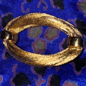 Christian Dior Gold Plated Oval Brooch
